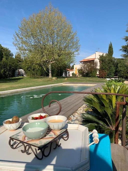 Petit Mas Calme Typique Du Sud ! Villa Valergues Bagian luar foto